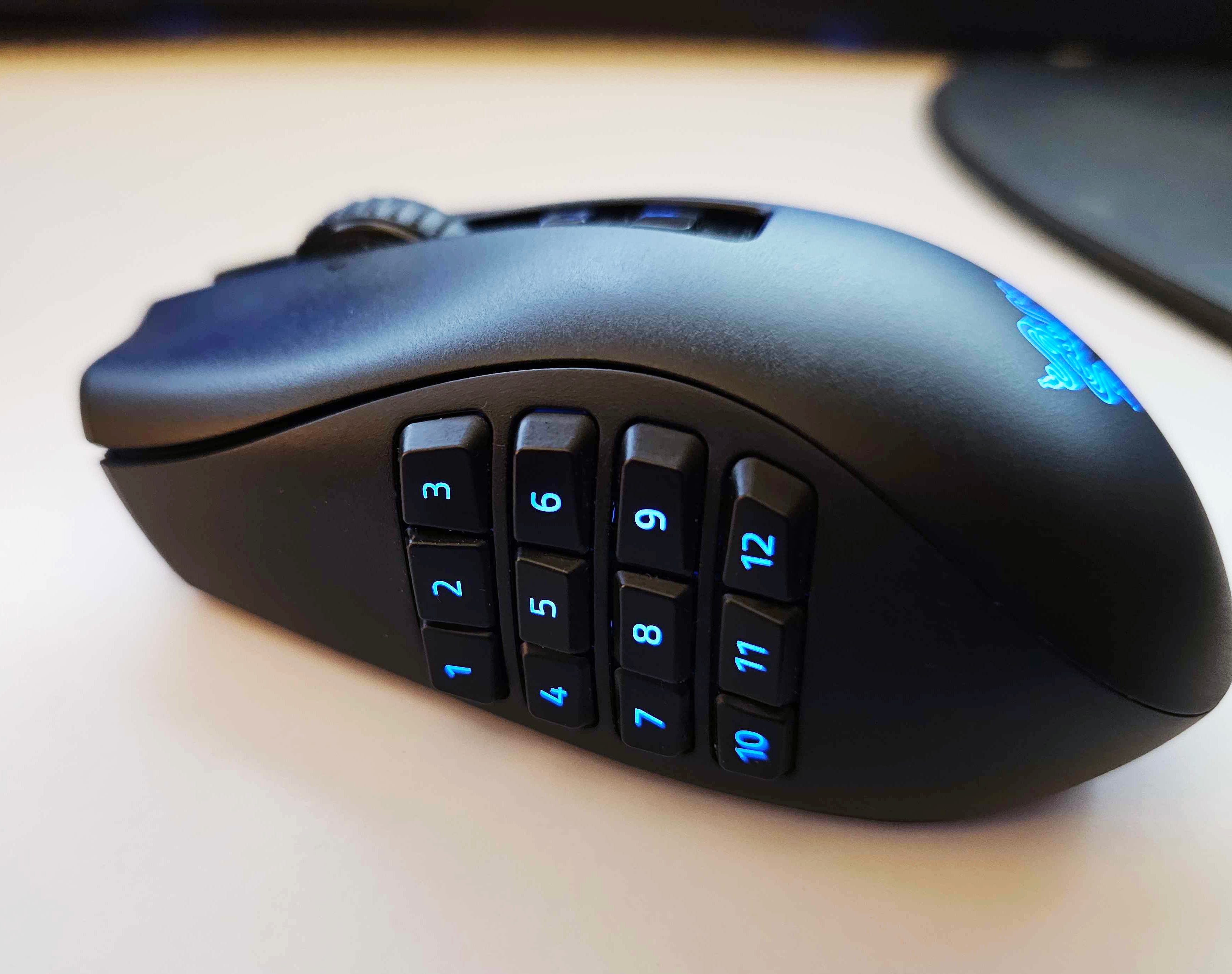 The Razer Naga V2 Pro gaming mouse on a white background.