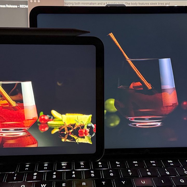 Comparing iPad Mini screen to that of Game plugins inside game space on Red Magic Nova gaming tablet.