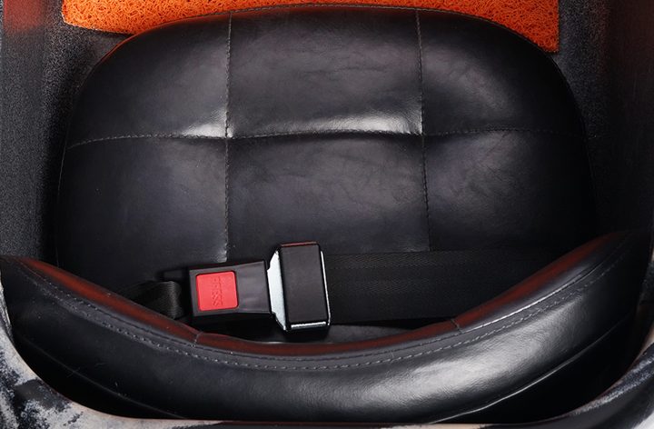 Removable sidecar seat for the MOD Easy Sidecar Sahara limited edition e-bike.