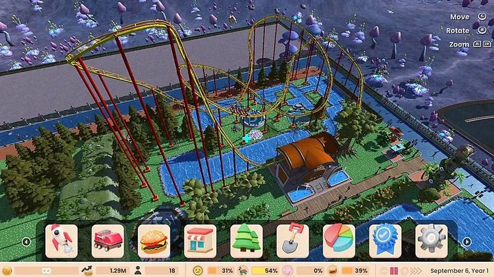 Rollercoaster Tycoon Adventures building a rollercoaster