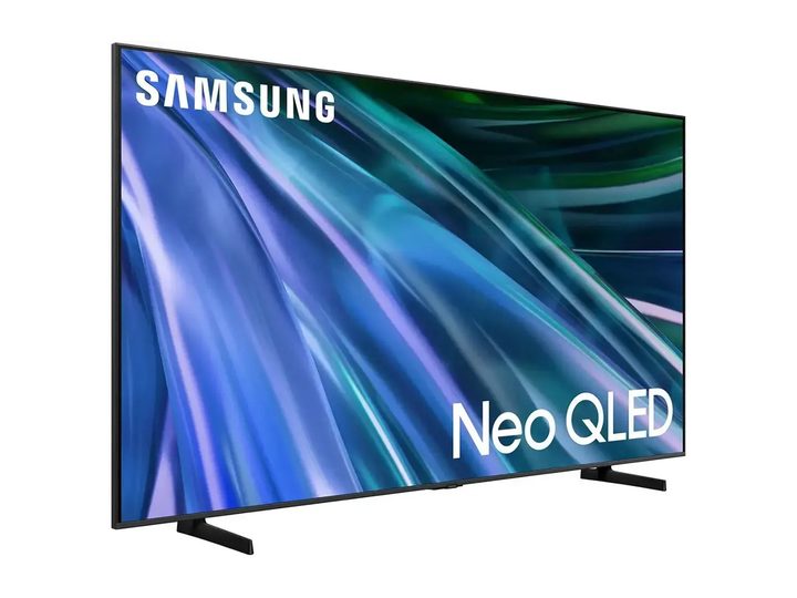 The Samsung 65-inch QN80D Neo QED 4K TV against a white background.