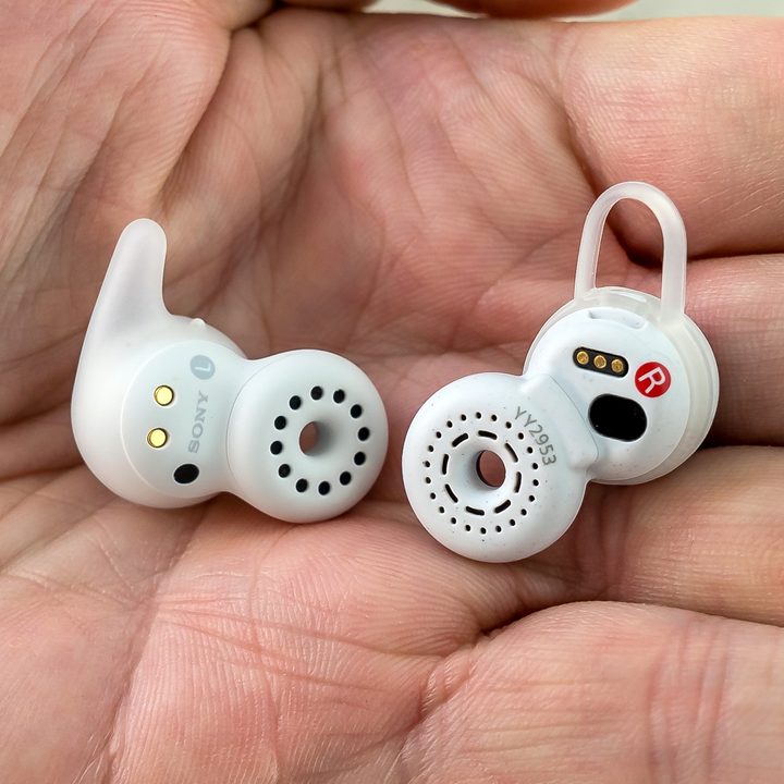 Sony LinkBuds Open next to original pair.