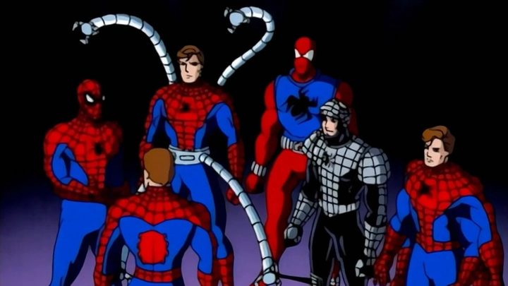 Multiple incarnations of Peter Parker in Spider-Man: The Animated Series.