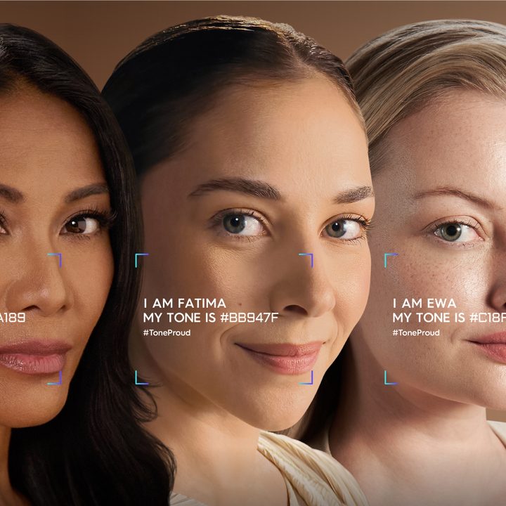 Tecno's proud tone campaign for getting realistic skin reproduction from smartphone cameras.