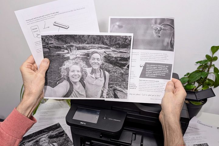 Text looks good but the MFC-L2900DW doesn't offer the best graphics and photo quality.
