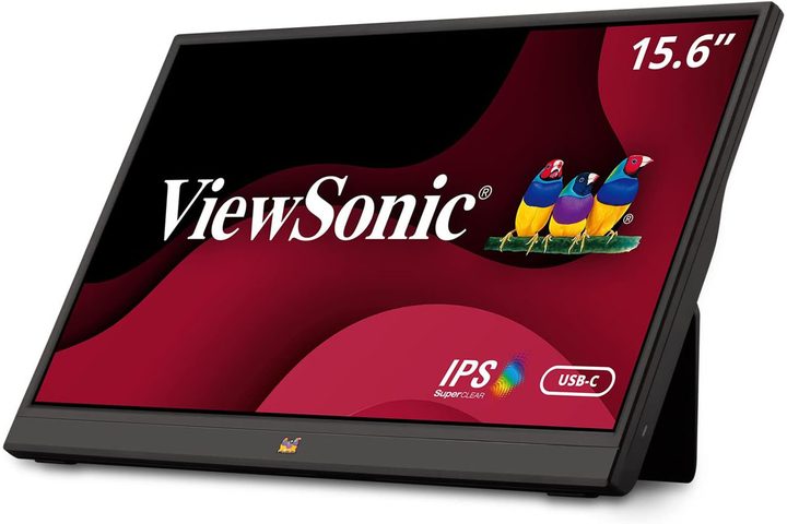 The ViewSonic VA1655 15.6-inch 1080p Portable Monitor on a white background.
