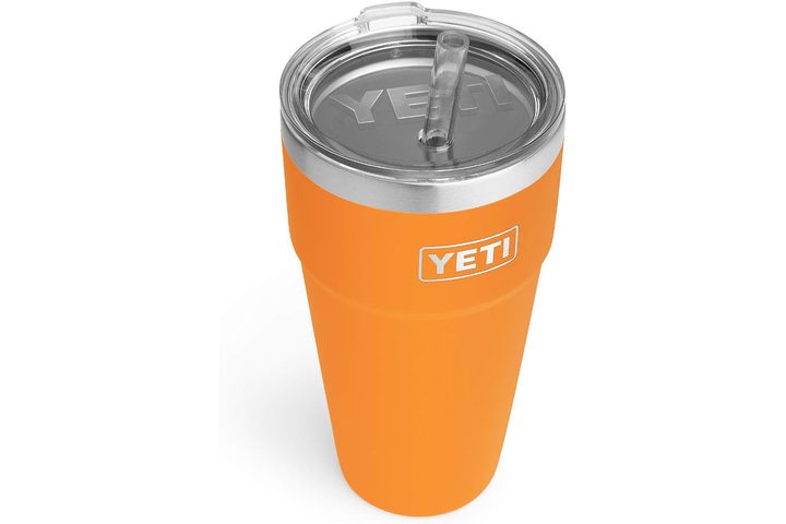 The Yeti Rambler 26 ounce Straw Cup on a white background.