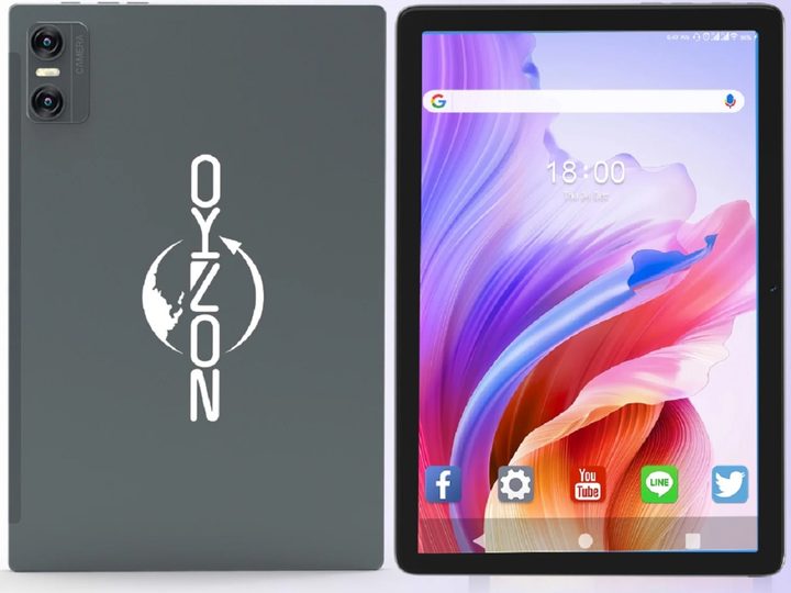 The front and back of the Zonko 10-inch tablet.
