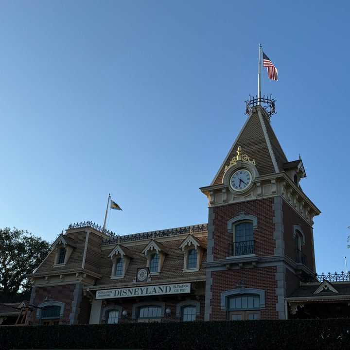 Disneyland train station.