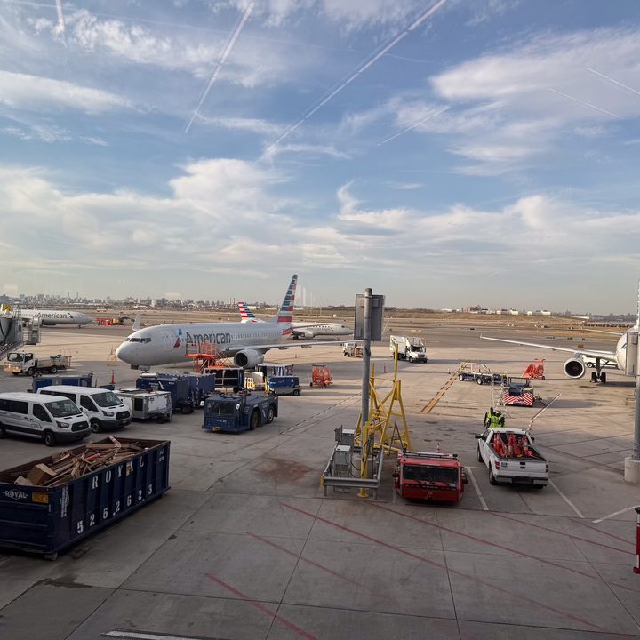 photo of the airport tarmac captured on the iPhone 16 Pro.