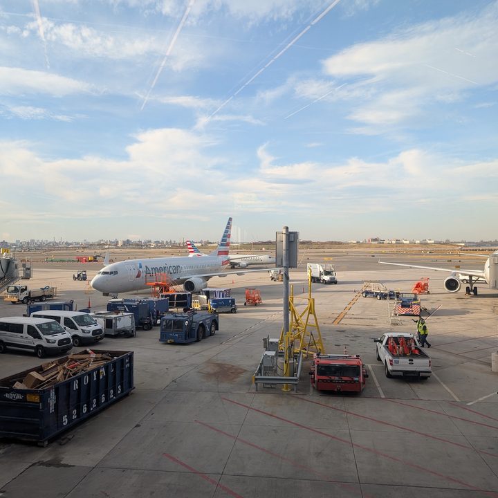 photo of the airport tarmac captured on the Pixel 9 Pro.