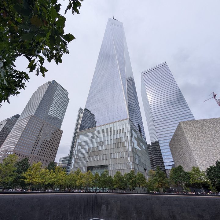Wide photo of Manhattan skyscraper captured on the Pixel 9 Pro.