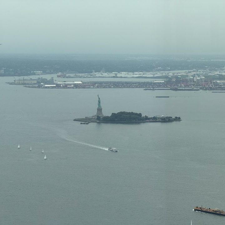 5x photo of the Statue of Liberty captured on the iPhone 16 Pro.