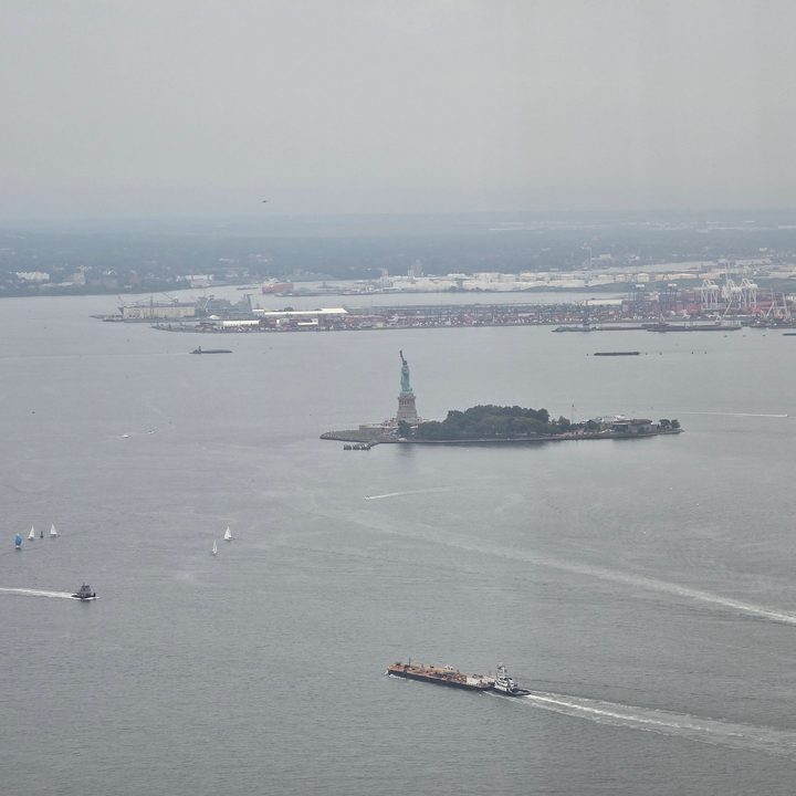5x photo of the Statue of Liberty captured on the Galaxy S24 Ultra.
