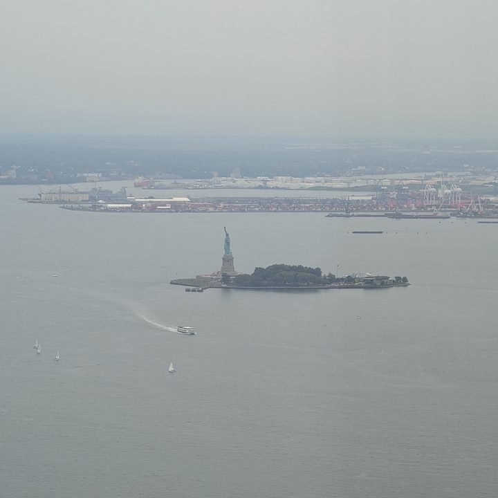 5x photo of the Statue of Liberty captured on the Pixel 9 Pro.