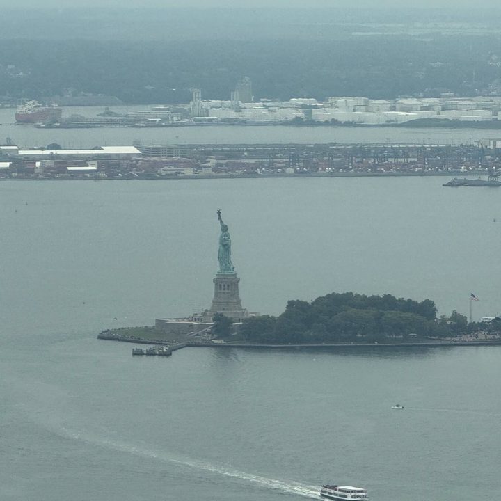 10x photo of the Statue of Liberty captured on the iPhone 16 Pro.