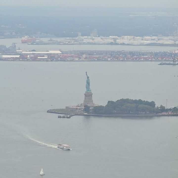 10x photo of the Statue of Liberty captured on the Pixel 9 Pro.