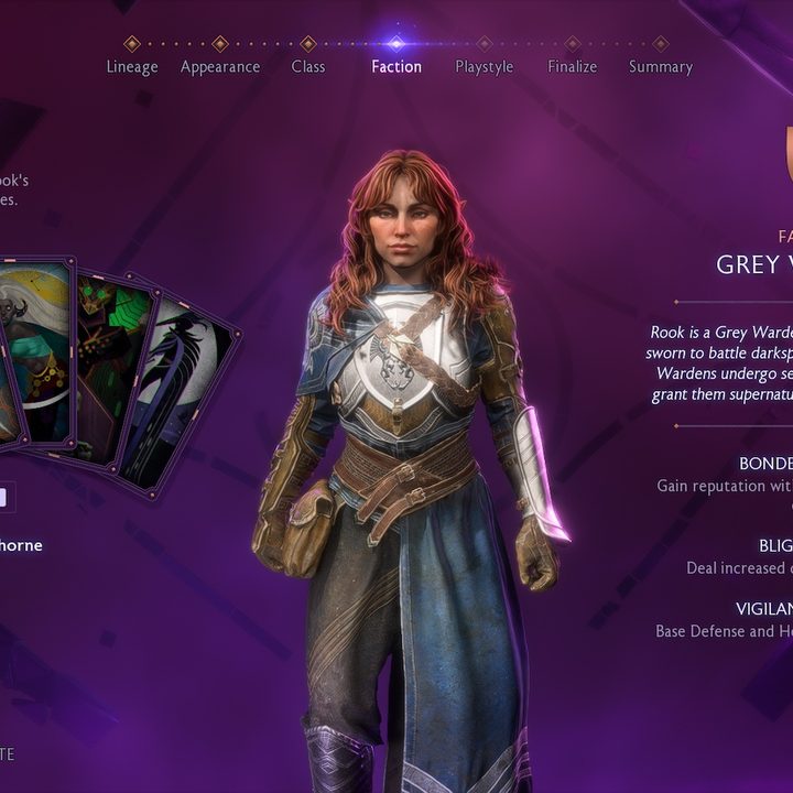 Faction menu in Dragon Age: The Veilguard.