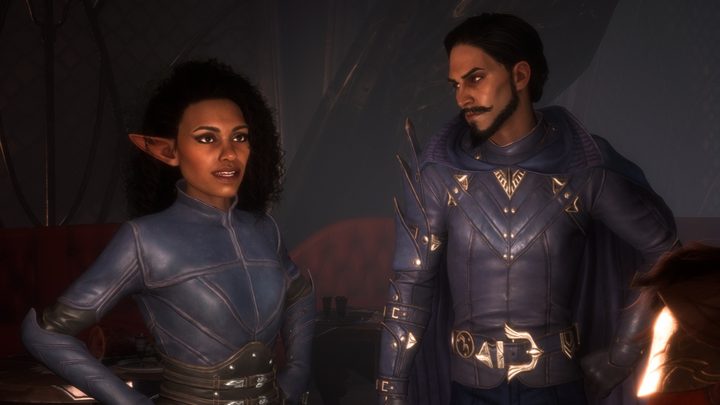 Two Antivan Crows in Dragon Age: The Veilguard.
