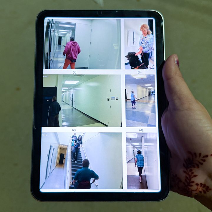 Watching blind people test navigation apps.