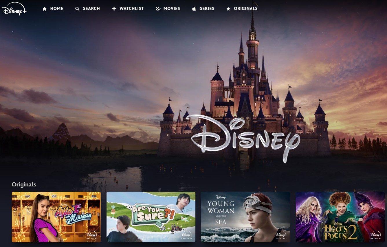 Disney+ screenshot.