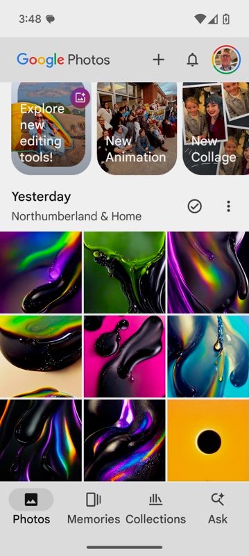 Google Photos old Memories