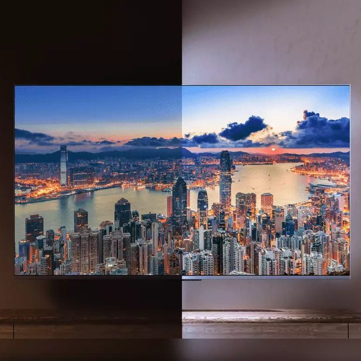 A simulation of Dolby Vision IQ on a Haier TV.
