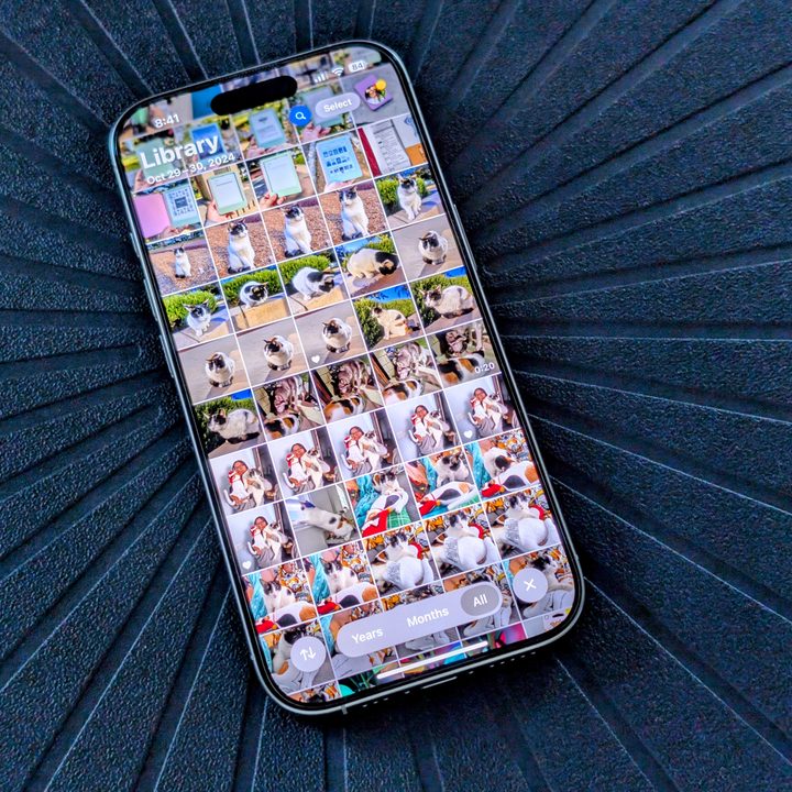 Viewing the Photo Library in Photos on iOS 18.