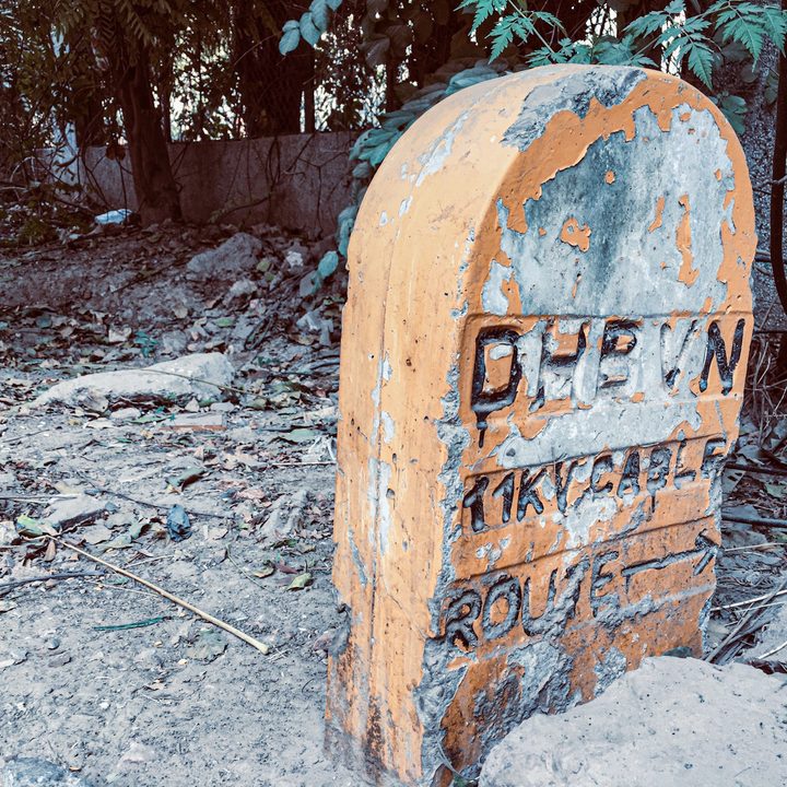 Picture of iPhone 6S of a stone with filters.