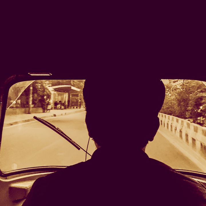 Picture clicked using an iPhone 6S from within an auto rickshaw.