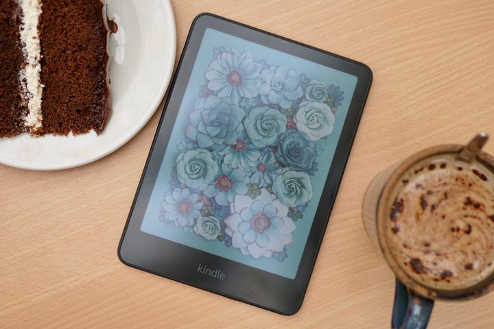The Amazon Kindle Colorsoft Signature Edition's screen saver.