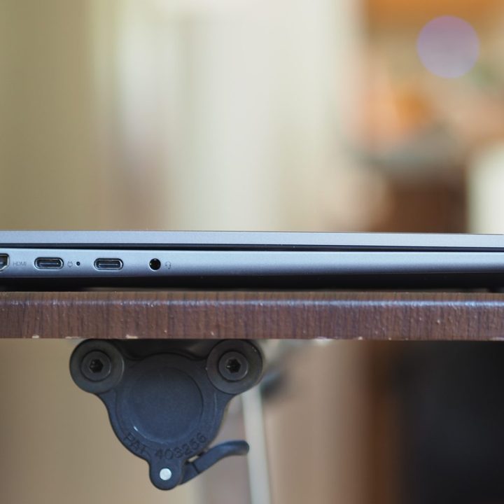 Lenovo IdeaPad 5x 2-in-1 left side view showing ports.