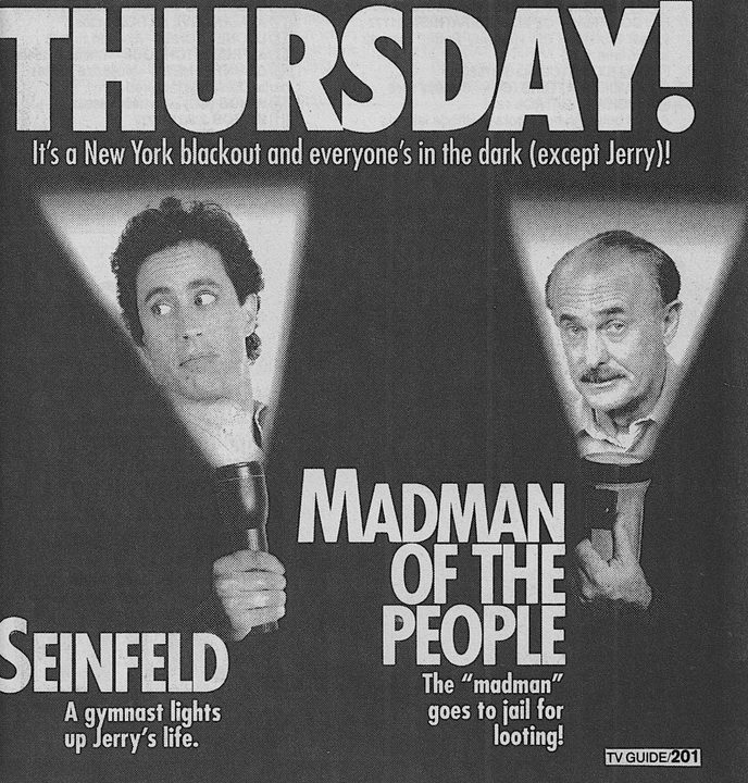 A TV Guide ad about NBC's blackout event.