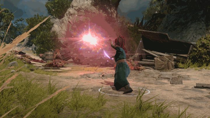 Bladesinging Wizard in combat in Baldur's Gate 3.