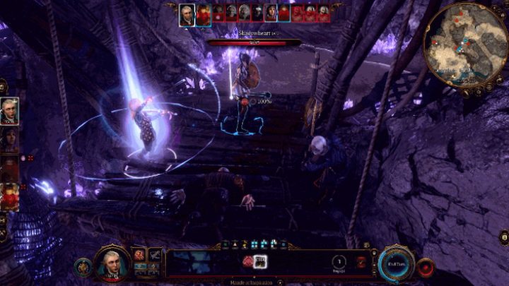 College of Glamor Bard in combat in Baldur's Gate 3.