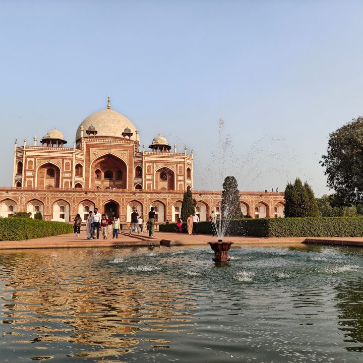 A photo of an old structure in India, taken with the Oppo Find X8.