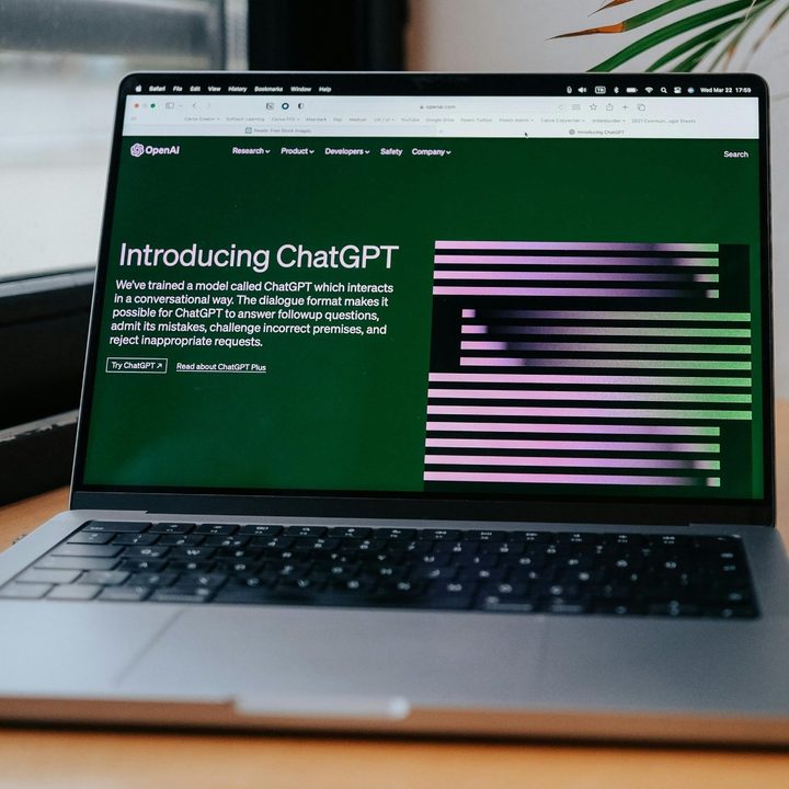 ChatGPT on a laptop