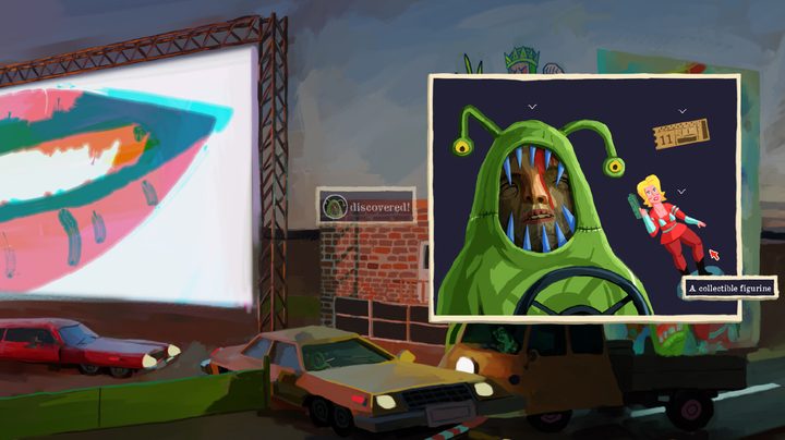 A bleeding body in a car appears in a clue in The Rise of the Golden Idol.