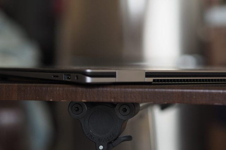 Samsung Galaxy Book5 Pro 360 rear view showing vents.