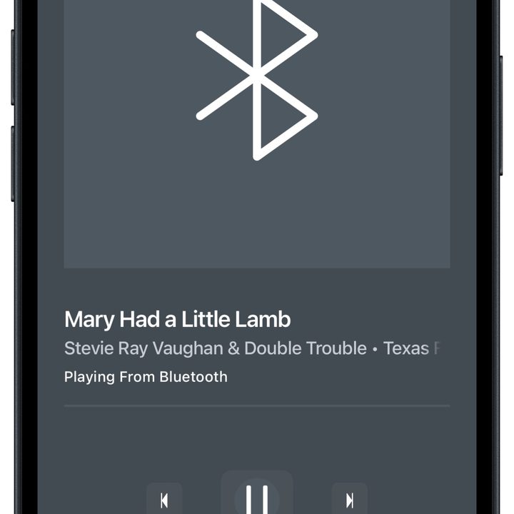 Sonos app for iOS: Bluetooth connection.