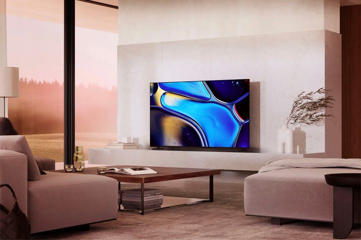 The Sony Bravia 8 Series in a living room.