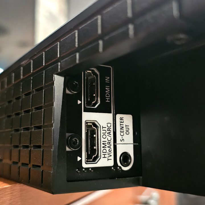 Sony Bravia Theater Bar 8, HDMI ports.