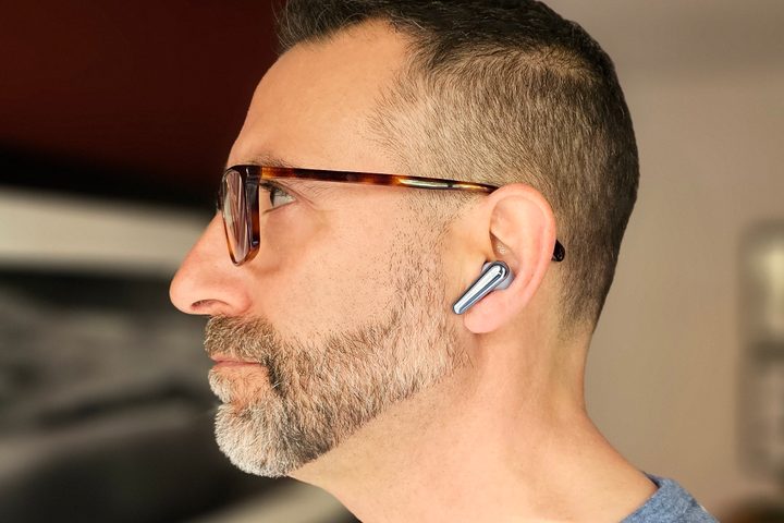 Simon Cohen wearing Soundcore Liberty 4 Pro.