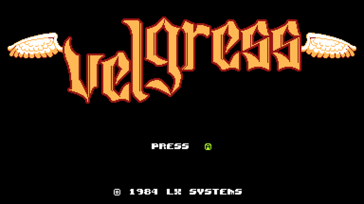 The title screen of Velgress appears in UFO 50.