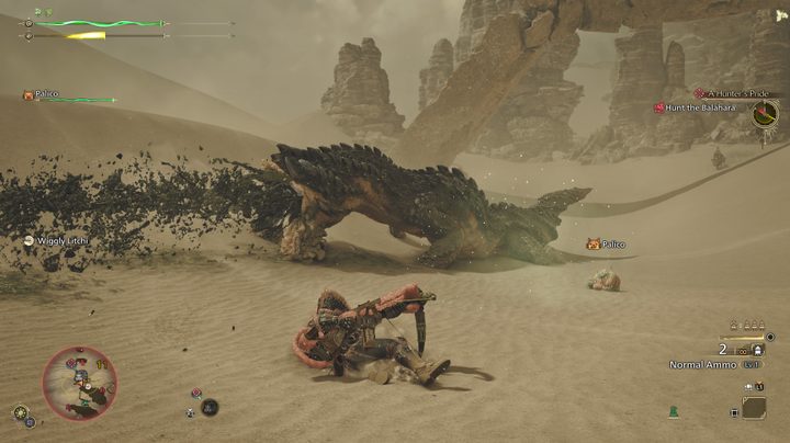 Fighting Balahara in Monster Hunter Wilds.