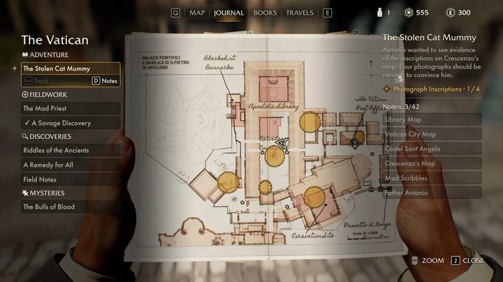 A map of the vatican in Indiana Jones and the Great Circle.