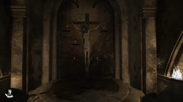 The mural with numbers over the levers in Indiana Jones and the Great Circle.