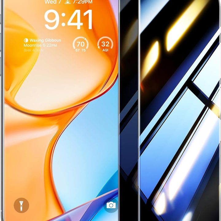 UltraGlass Top 9H+ Glass for iPhone 16 Plus Privacy Screen Protector 2024