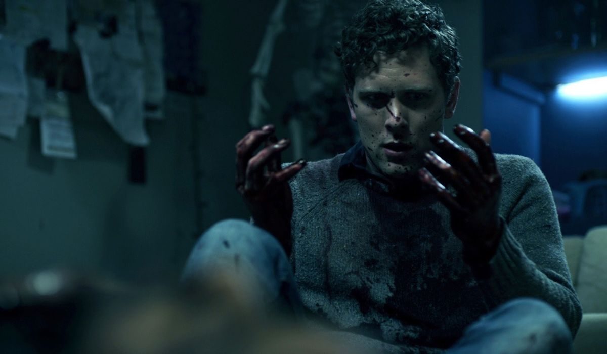 A partygoer gets bloody in Antisocial
