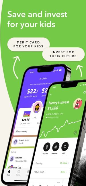 Investments for children on Acorns.